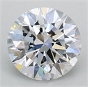 Lab Grown Diamond 1.00 Carats, Round with Ideal Cut, D Color, VVS2 Clarity and Certified by IGI