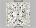 Natural Diamond 1.02 Carats, Princess with  Cut, L Color, SI1 Clarity and Certified by GIA