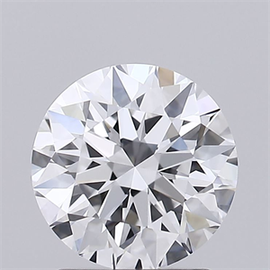 Picture of Lab Grown Diamond 1.51 Carats, Round with Ideal Cut, D Color, VVS2 Clarity and Certified by IGI