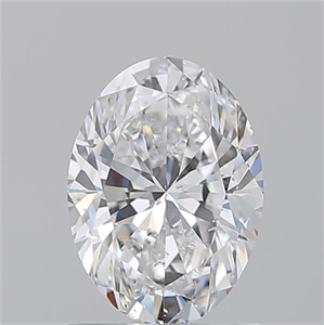 Picture of Natural Diamond 1.30 Carats, Oval with  Cut, D Color, SI2 Clarity and Certified by GIA