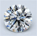 Natural Diamond 2.06 Carats, Round with Excellent Cut, G Color, VS2 Clarity and Certified by GIA
