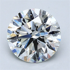 Picture of Natural Diamond 2.06 Carats, Round with Excellent Cut, G Color, VS2 Clarity and Certified by GIA