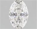 Natural Diamond 0.72 Carats, Oval with  Cut, E Color, I1 Clarity and Certified by GIA