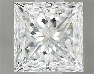 Foto Diamante Natural 0.61 quilates, Princesa , Color E, claridad VS2 y certificado GIA de