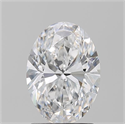 Natural Diamond 1.80 Carats, Oval with  Cut, D Color, SI1 Clarity and Certified by GIA