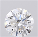 Lab Grown Diamond 2.40 Carats, Round with Ideal Cut, D Color, IF Clarity and Certified by IGI