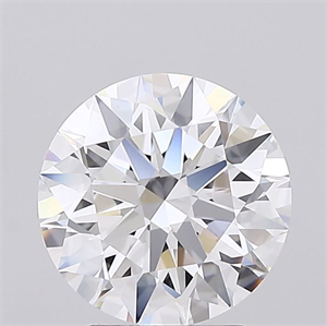 Picture of Lab Grown Diamond 2.40 Carats, Round with Ideal Cut, D Color, IF Clarity and Certified by IGI