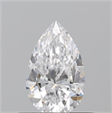 Natural Diamond 0.50 Carats, Pear with  Cut, D Color, VS2 Clarity and Certified by GIA