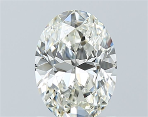 Picture of Natural Diamond 1.01 Carats, Oval with  Cut, H Color, VVS1 Clarity and Certified by IGI