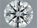 Natural Diamond 0.59 Carats, Round with Excellent Cut, K Color, IF Clarity and Certified by IGI