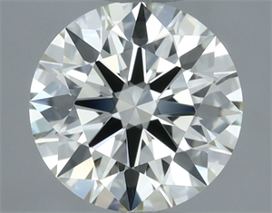 Picture of Natural Diamond 0.59 Carats, Round with Excellent Cut, K Color, IF Clarity and Certified by IGI