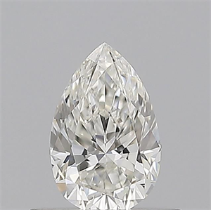 Picture of Natural Diamond 0.51 Carats, Pear with  Cut, H Color, VVS1 Clarity and Certified by GIA