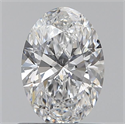 Natural Diamond 0.70 Carats, Oval with  Cut, E Color, VVS2 Clarity and Certified by GIA