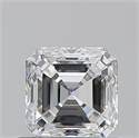 Natural Diamond 0.70 Carats, Asscher with  Cut, G Color, VVS2 Clarity and Certified by GIA