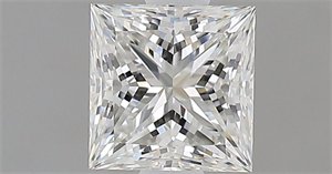 Picture of Natural Diamond 0.83 Carats, Princess with  Cut, H Color, IF Clarity and Certified by GIA