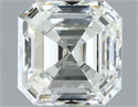 Natural Diamond 1.01 Carats, Asscher with  Cut, G Color, IF Clarity and Certified by IGI