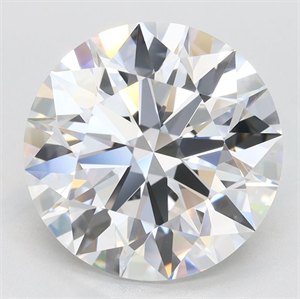 Picture of Lab Grown Diamond 5.05 Carats, Round with Excellent Cut, E Color, IF Clarity and Certified by GIA