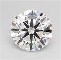 Lab Grown Diamond 1.03 Carats, Round with Ideal Cut, D Color, VVS2 Clarity and Certified by IGI