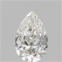 Natural Diamond 0.51 Carats, Pear with  Cut, H Color, VVS1 Clarity and Certified by GIA