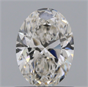 Natural Diamond 0.80 Carats, Oval with  Cut, I Color, IF Clarity and Certified by GIA