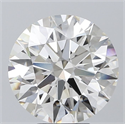 Lab Grown Diamond 5.12 Carats, Round with Ideal Cut, H Color, VS1 Clarity and Certified by IGI