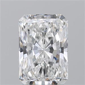 Picture of Natural Diamond 2.01 Carats, Radiant with  Cut, F Color, SI2 Clarity and Certified by GIA