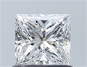 Natural Diamond 0.73 Carats, Princess with  Cut, D Color, VS1 Clarity and Certified by GIA