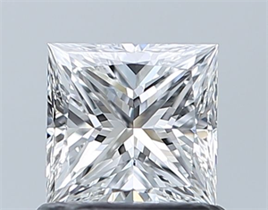 Picture of Natural Diamond 0.73 Carats, Princess with  Cut, D Color, VS1 Clarity and Certified by GIA
