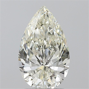 Picture of Natural Diamond 2.01 Carats, Pear with  Cut, K Color, SI2 Clarity and Certified by GIA