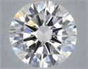 Lab Grown Diamond 6.05 Carats, Round with Excellent Cut, E Color, VS1 Clarity and Certified by IGI