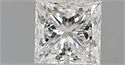 Natural Diamond 0.70 Carats, Princess with  Cut, J Color, VS1 Clarity and Certified by GIA