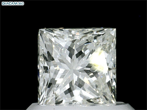 Picture of Natural Diamond 0.80 Carats, Princess with  Cut, J Color, VVS1 Clarity and Certified by GIA