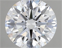 Lab Grown Diamond 1.05 Carats, Round with Ideal Cut, D Color, VVS2 Clarity and Certified by IGI
