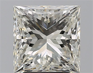 Foto Diamante Natural 3.01 quilates, Princesa , Color I, claridad VS1 y certificado GIA de