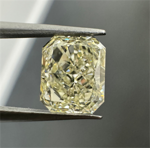 Picture of Natural Diamond 1.01 Carats, Radiant with  Cut, N Color, VS2 Clarity and Certified by GIA