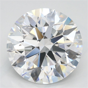 Picture of Lab Grown Diamond 3.42 Carats, Round with Excellent Cut, D Color, VVS1 Clarity and Certified by GIA