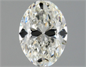Natural Diamond 0.90 Carats, Oval with  Cut, H Color, VS2 Clarity and Certified by GIA