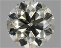 Natural Diamond 1.30 Carats, Round with Very Good Cut, L Color, SI2 Clarity and Certified by HRD