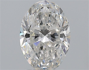 Picture of Natural Diamond 2.01 Carats, Oval with  Cut, F Color, SI2 Clarity and Certified by GIA
