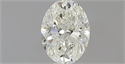 Natural Diamond 0.50 Carats, Oval with  Cut, K Color, IF Clarity and Certified by GIA