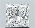 Natural Diamond 1.02 Carats, Princess with  Cut, I Color, VS2 Clarity and Certified by GIA
