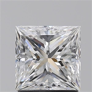 Picture of Natural Diamond 1.50 Carats, Princess with  Cut, E Color, VS1 Clarity and Certified by GIA