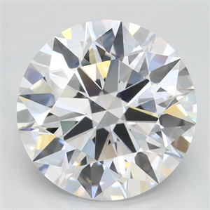 Picture of Lab Grown Diamond 3.18 Carats, Round with Ideal Cut, D Color, IF Clarity and Certified by IGI