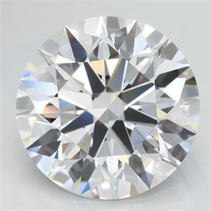 Picture of Lab Grown Diamond 3.72 Carats, Round with Excellent Cut, D Color, IF Clarity and Certified by GIA