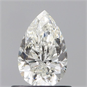 Natural Diamond 0.63 Carats, Pear with  Cut, H Color, VS2 Clarity and Certified by GIA