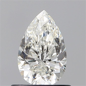 Picture of Natural Diamond 0.63 Carats, Pear with  Cut, H Color, VS2 Clarity and Certified by GIA