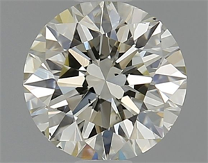 Picture of Natural Diamond 0.70 Carats, Round with Excellent Cut, J Color, VS2 Clarity and Certified by IGI