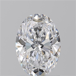 Picture of Natural Diamond 1.27 Carats, Oval with  Cut, D Color, SI1 Clarity and Certified by GIA