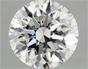 Del inventario de diamantes de laboratorio, 2.10 quilates, Redondo , Color F, claridad VVS2 y certificado IGI