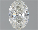 Natural Diamond 1.51 Carats, Oval with  Cut, I Color, SI1 Clarity and Certified by GIA